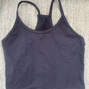 FLEO CROP Dark Gray Tank Top